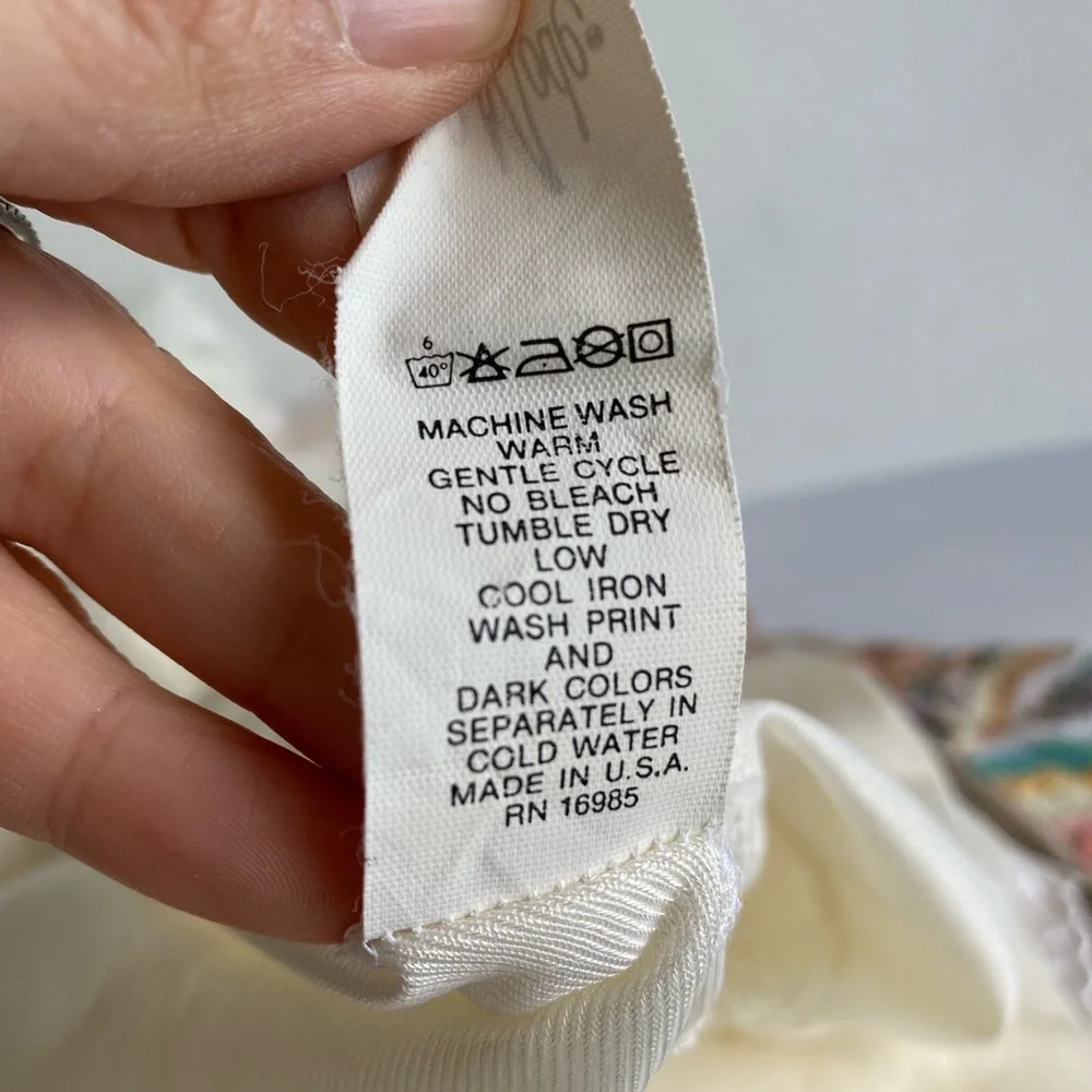 Vintage Cream Lace Trim Slip Chemise - Picture 10 of 11